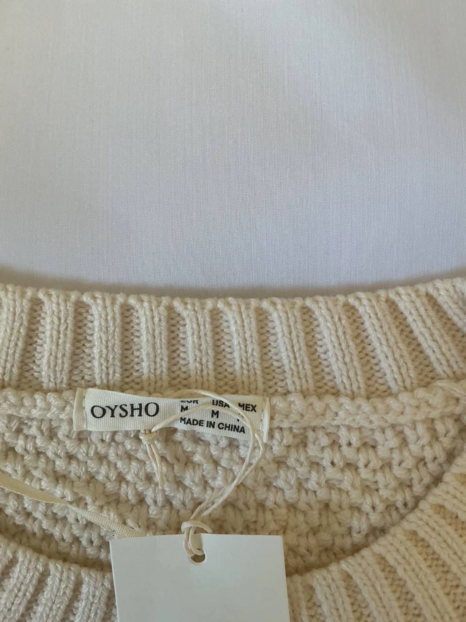 Suéter de inverno Feminino Oysho Bege Tamanho 38 – photo 7